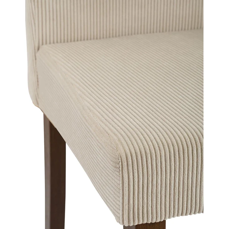 CLP Esszimmerstuhl Ina Cordbezug gepolstert mit Rückenlehne und Holzbeinen,hellbraun antik-dunkel – Bild 7