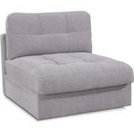 CAVADORE Sofa-Modul Faro / Polster-Element mit Rückenlehne / Passend zu den Couch-Modulen Faro / 93 x 88 x 108 / Chenille, hellgrau