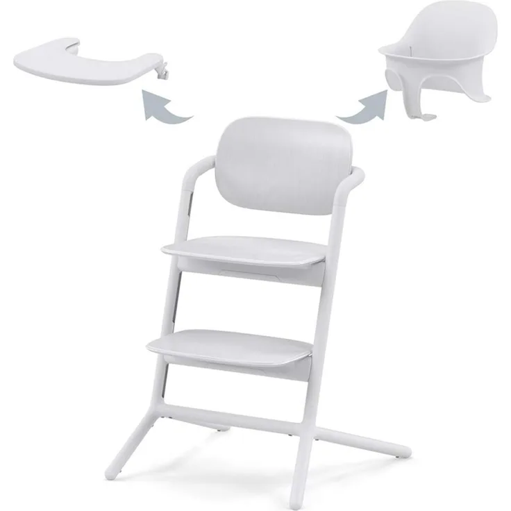 Cybex Lemo 3-in-1-Hochstuhl-Set All White