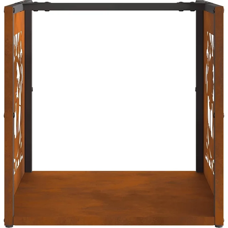 vidaXL Brennholzregal 40x40x40 cm Wetterfester Stahl 864254 – Bild 5