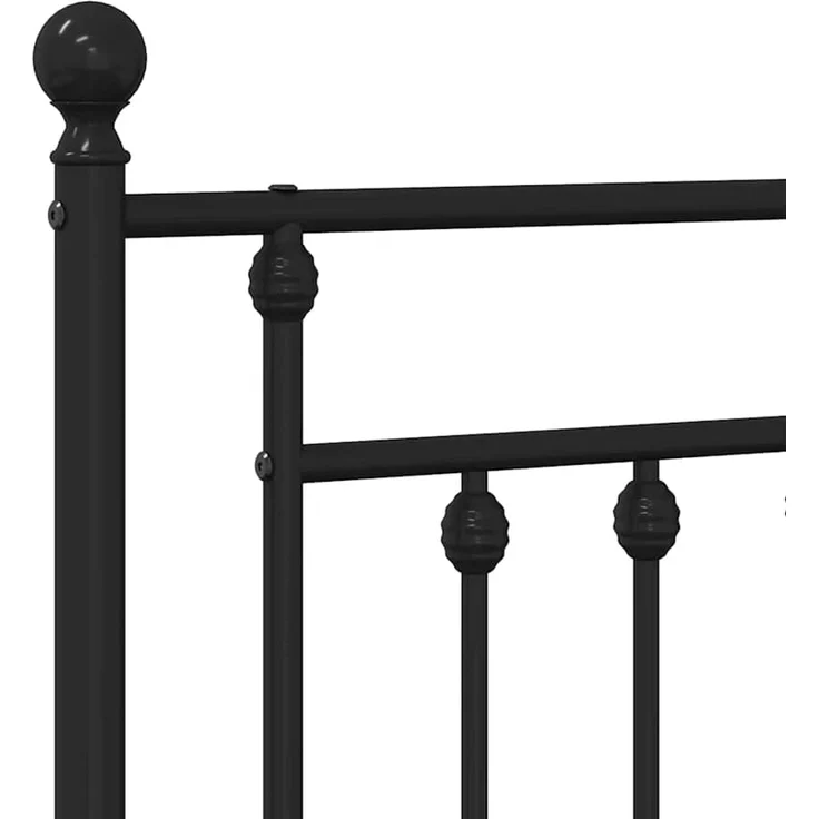 vidaXL Ersatz-Kopfteil Metall Schwarz 90 cm (Art-Nr 353565) – Bild 5