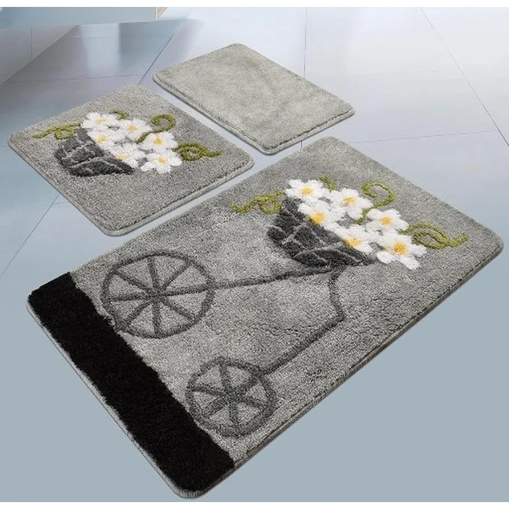 Setmat Set (3-teilig) Grautöne mit Trolley-Design – Bild 1