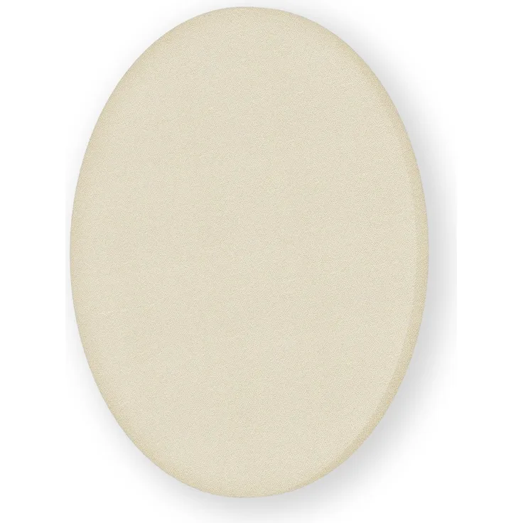 Rheinland Möbel FocusWall WAR10 – Runder Akustik-Wandabsorber Ø 100 cm in Stofffarbe Oyster inkl. Montage-Set - Made in Germany - Klasse A, Stoffbezug, schwer entflammbar