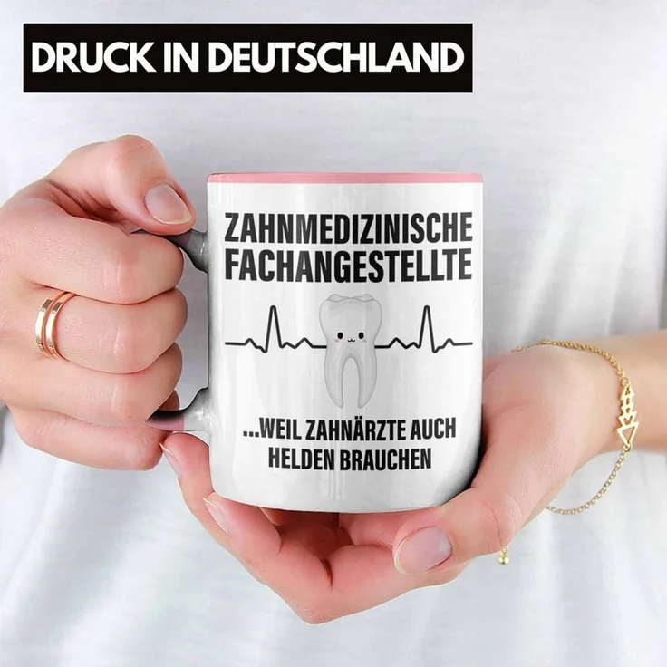 Trendation Tasse Trendation - Zahnmedizinische Fachangestellte Tasse Geschenk Lustig Za – Bild 2