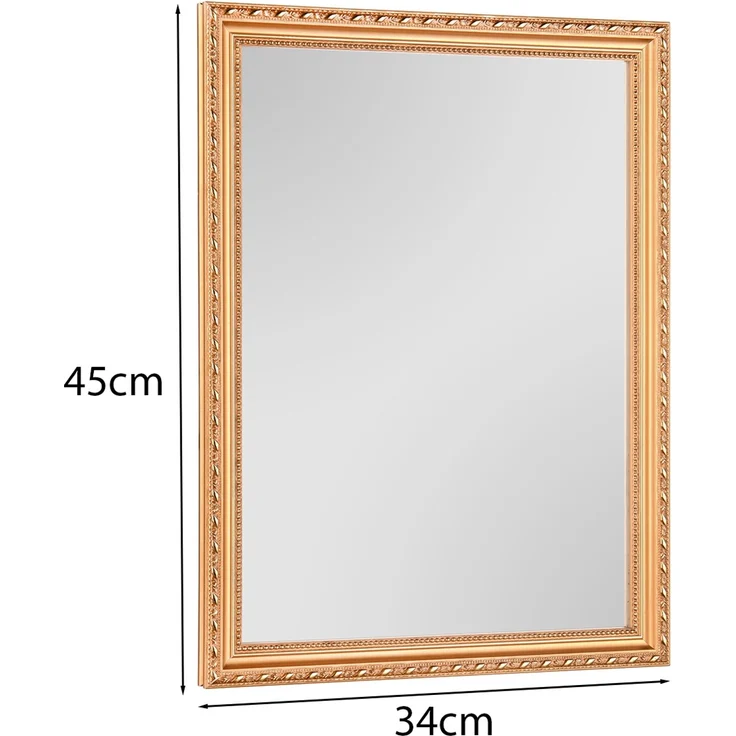 MIRRORS AND MORE 'Lola' Rahmenspiegel Holz, gold, 34x45cm – Bild 4