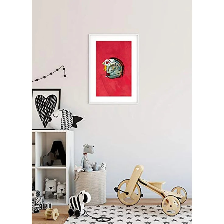 Komar Wandbild | Star Wars Classic Helmets Rebel Pilot | Premium Kunstdruck, 40 x 50 cm, ohne Rahmen, fotorealistische Bildqualität, MADE IN GERMANY – Bild 3