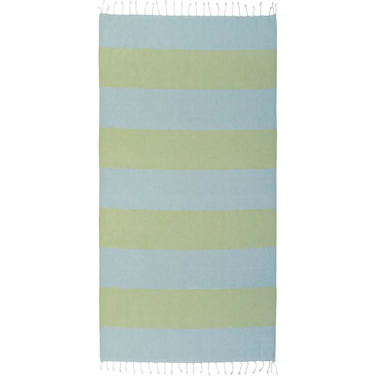 Pareo Futa Strandtuch 90x170 cm – Hamamtuch mit Fransen Grün