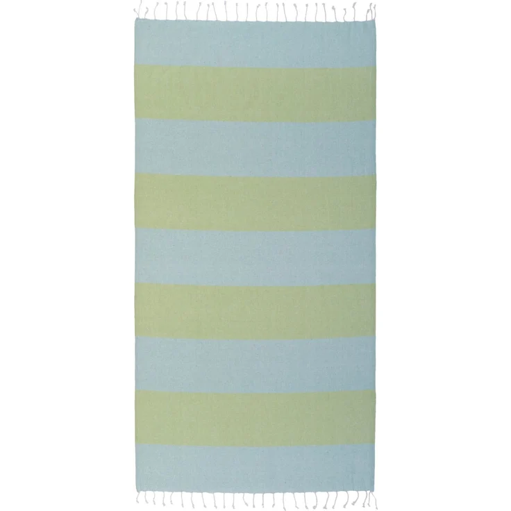 Pareo Futa Strandtuch 90x170 cm – Hamamtuch mit Fransen Grün