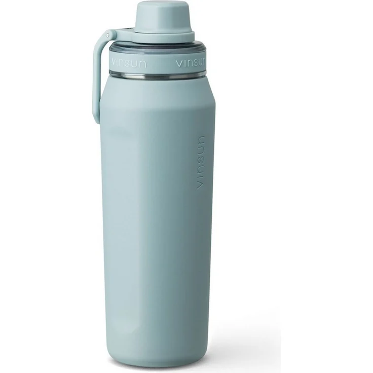 Vinsun Isolierflasche Edelstahl Trinkflasche 750ml - Thermoflasche Sport BPA frei leicht, Doppelwandig isoliert, auslaufsicher, Kohlensäure geeignet, robust – Bild 1