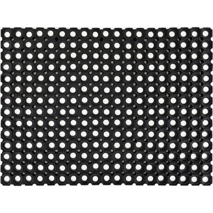 Andiamo Fußmatte Gummi Ringmatte, rechteckig, Höhe: 15 mm, Schmutzfangmatte, In- und Outdoor geeignet, besonders robust – Bild 1