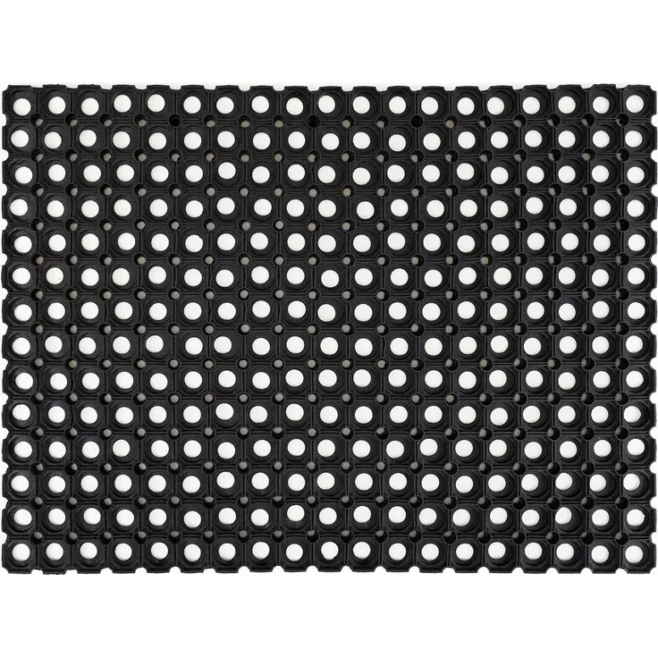 Andiamo Fußmatte Gummi Ringmatte, rechteckig, Höhe: 15 mm, Schmutzfangmatte, In- und Outdoor geeignet, besonders robust
