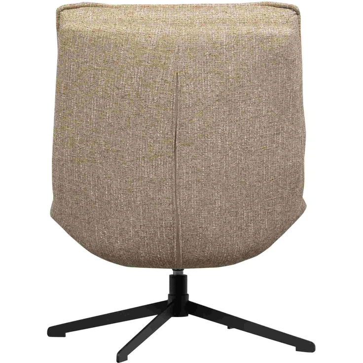 Drehsessel Milaro aus weichem Melange-Stoff, modern und drehbar, Natur, bequeme Polsterung – Bild 5