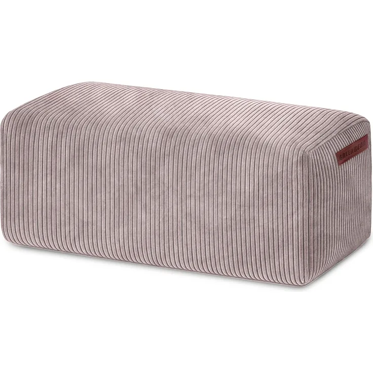 Green Bean® Indoor Sitzhocker Pouf 70x33x28cm EPS-Perlen Füllung & Cordstoff Kuschelig Weich Waschbar - Drinnen Bodenkissen Liegekissen Sitzkissen Sitzhocker Relax-Sessel Kinder Erwachsene Stoff Grau