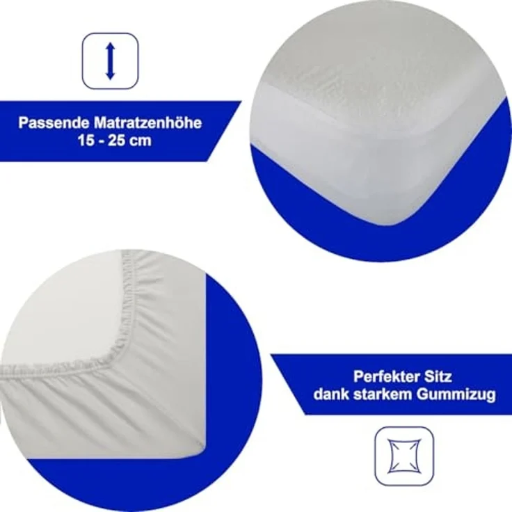 Matratzenauflage Topliner für Wasserbetten DUKAL, 90-100x200 cm, mit Spannumrandung, Made in Germany – Bild 3