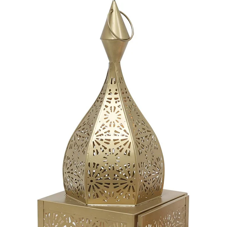 Orientalisches Windlicht Modena Gold L – Bild 7