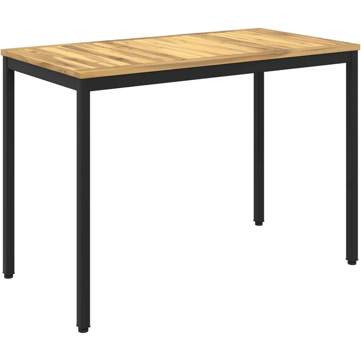 vidaXL Gartentisch NAARDEN Weiß gewaschen und Schwarz 901760 – Bild 2