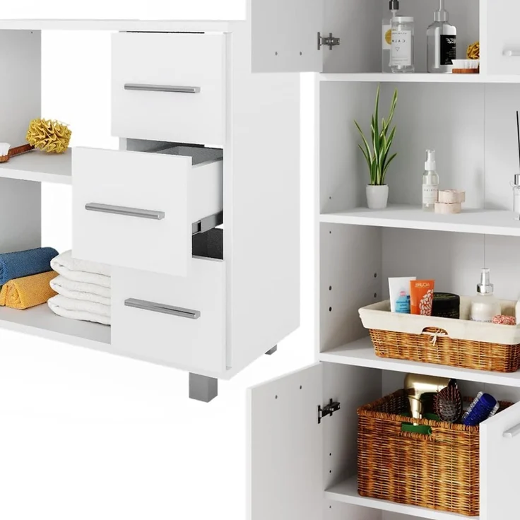 Badmöbel-Set Maris Weiß 2-teilig Vicco – Bild 6