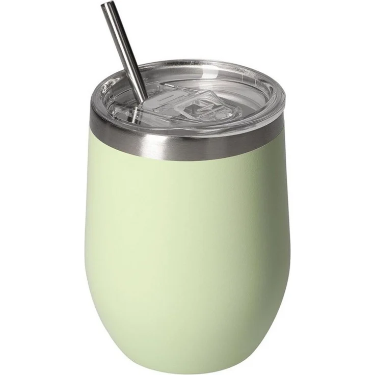 elasto Becher Weinbecher 350 ml Vinova Edelstahl Trinkbecher inkl. Strohhalm, robust, spülmaschinengeeignet, Sommer, Geschenk – Bild 5