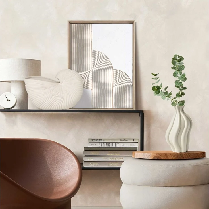 Reinders! Wandbild Schleife, Wohnzimmer - Beige - MDF - Abstrakt - 30x40 cm – Bild 2