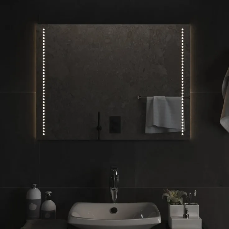 LED-Badspiegel, Wandspiegel, Badezimmerspiegel 60x80 cm