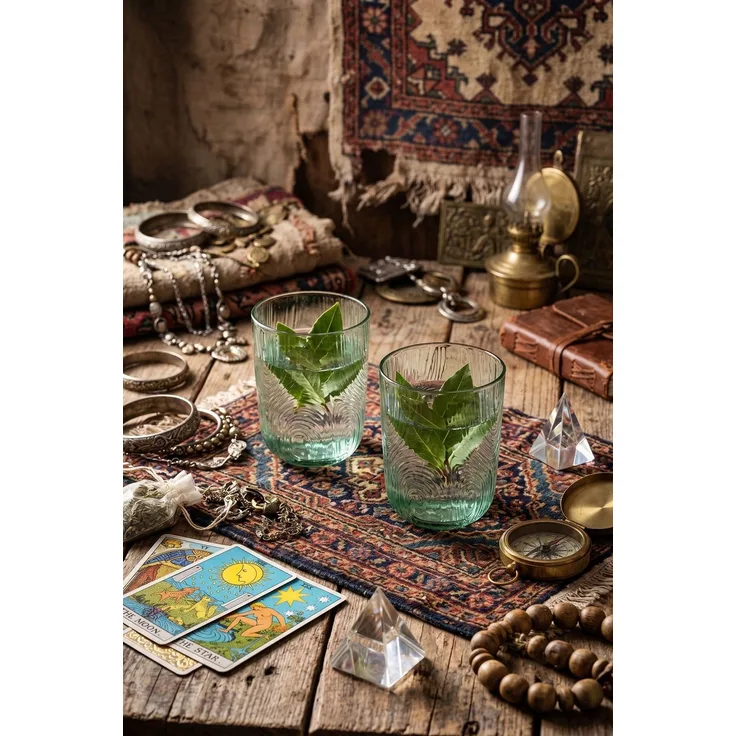 Hermia Concept 'PB-520122-Y' Gläser-Set (4-teilig), Transparent, 8 x 8 x 9,5 cm, 270 ml