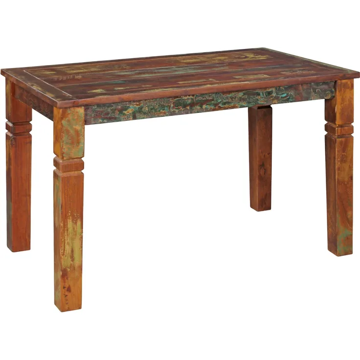 Esszimmertisch Kalkutta 120x70x76cm Massivholz Bootsholz Shabby Chic 4-6 Personen