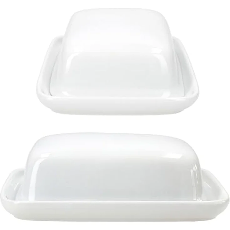 van Well Butterdose Van Well Avanti Butterdose mit Deckel weiß für 250g Butter-Schale, Porzellan – Bild 6