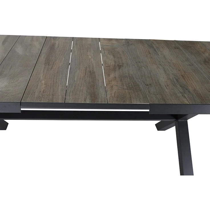 Siena Garden Sincro Ausziehtisch 200/260x100 anthrazit, Alu, Keramik – Bild 5
