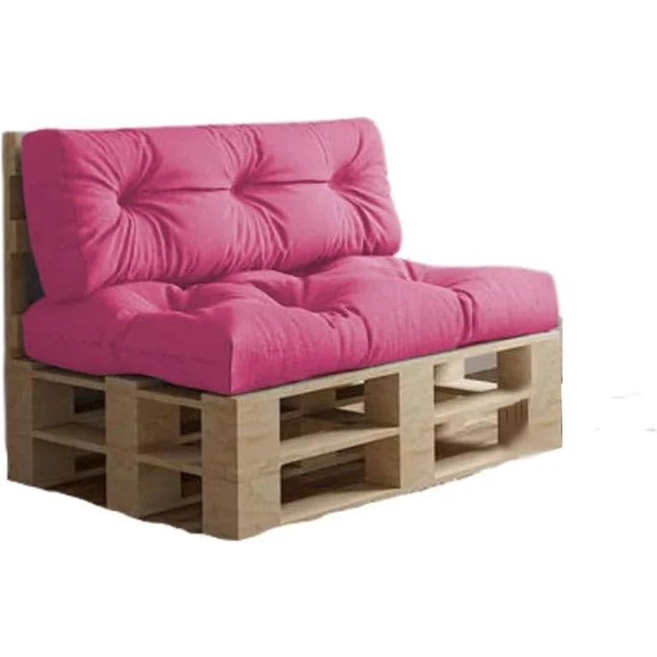 chilly pilley Palettenkissen Wasserdicht Palettenauflage Palettenpolster Palettenmöbel Gartenkissen Wasserfest Wasserabweisend viele Größen und Farben (Set 2er. Rosa) – Bild 1