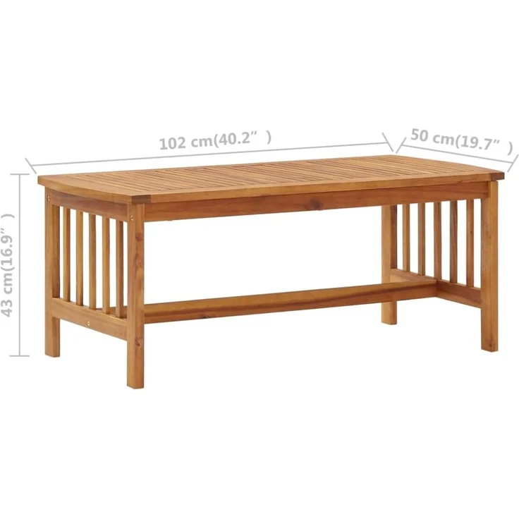 vidaXL 5-tlg. Garten-Lounge-Set mit Auflagen Massivholz Akazie 3057981 – Bild 5