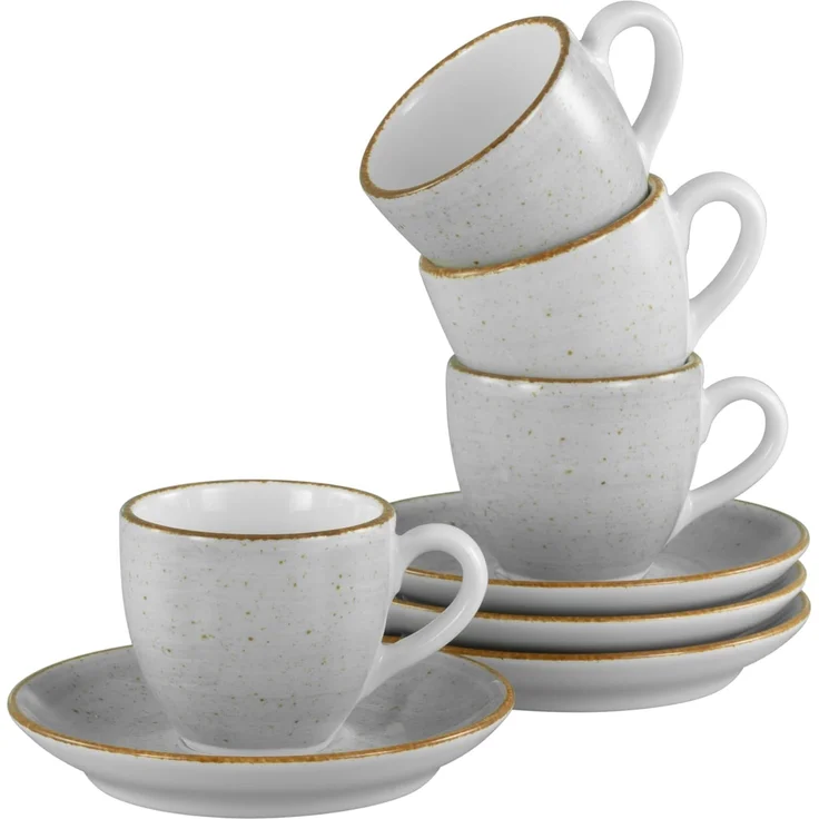 Vintage Nature Stein, Espresso Set 8-tlg (mo) – Bild 1