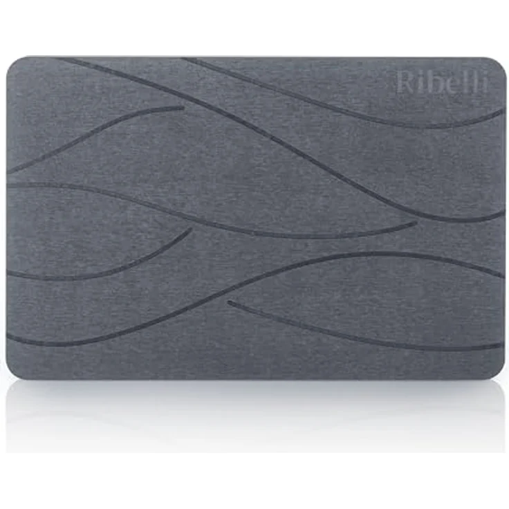 Ribelli Kieselgur Badematte rutschfest 60x39 cm, Duschvorleger Badvorleger Schnelltrocknend, 100% Natürlich Stein Bodenmatte, Bad Matte Super Saugfähig Badezimmermatte – Bild 8