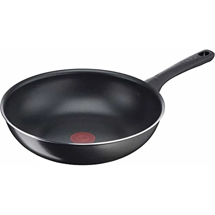 Tefal 'Day by Day' Wok mit Temperaturanzeiger, Aluminium schwarz, Ø 28 cm