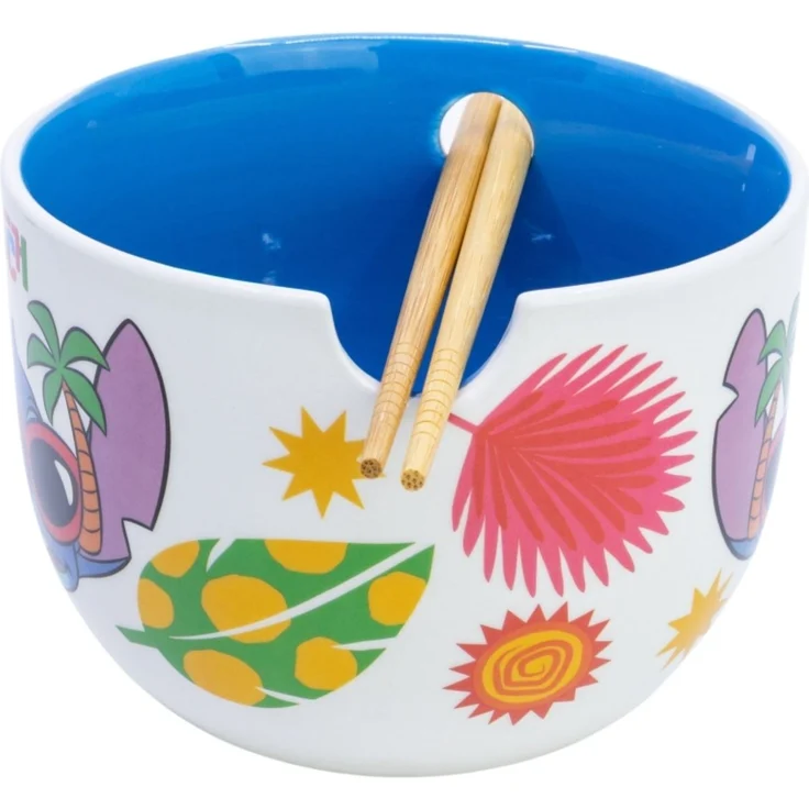 Disney Stitch Keramik Ramen Bowl mit Stäbchen Set in Geschenkverpackung – Bild 3