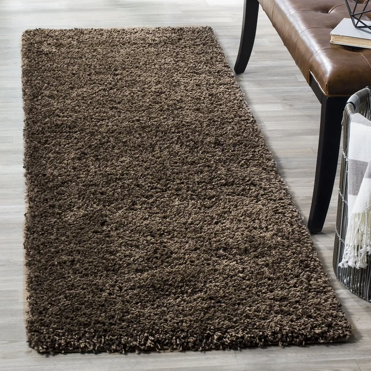 SAFAVIEH Zottelig Teppich für Wohnzimmer, Esszimmer, Schlafzimmer - California Shag Collection, Hoher Flor, Pilz, 69 X 213 cm