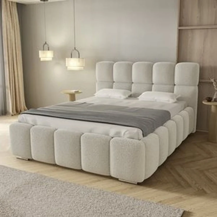 thematys Polsterbett mit Bettkasten & Lattenrost – Stauraumbett 180x200cm, mit 19 cm 7-Zonen-Wende-Taschenfederkern H3/H4 mit Kokos, Beige – Bild 7