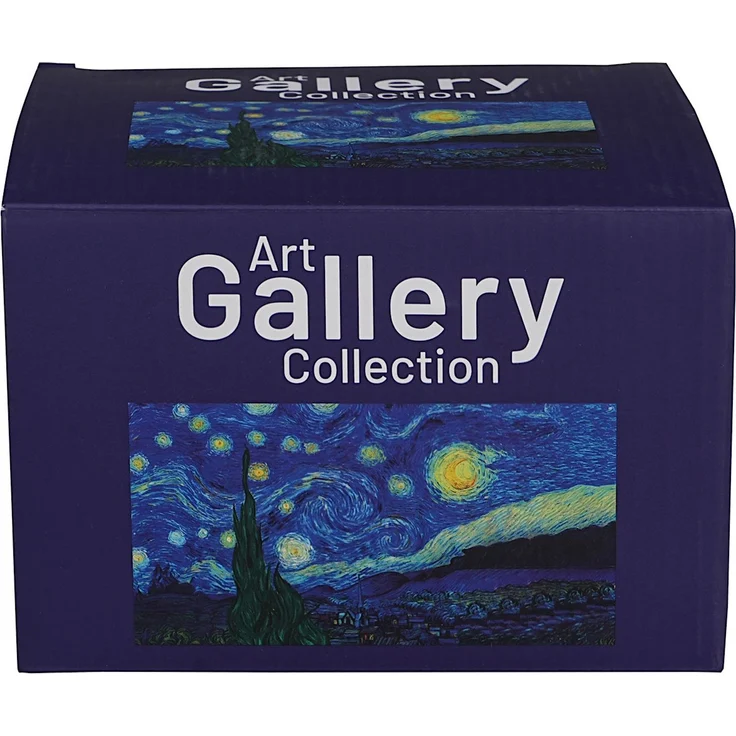 DUO ART GALLERY Teekanne 600 ml mit 2 Bechern STARRY NIGHT inspired by Van Gogh, New Bone China Porzellan – Bild 3