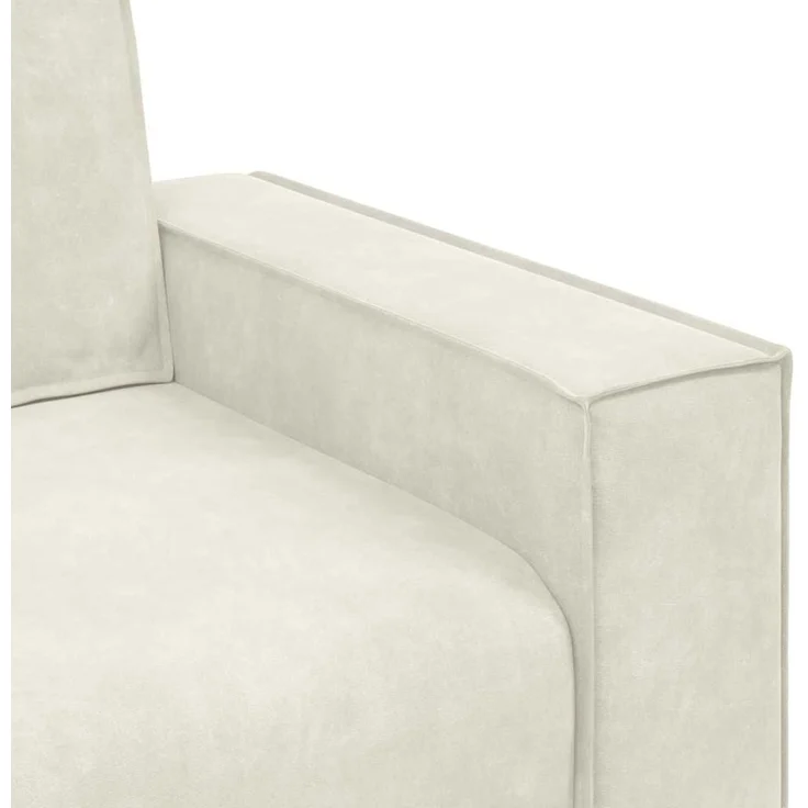 vidaXL Sessel Creme 100x78x84 cm Samt 4105008 – Bild 6