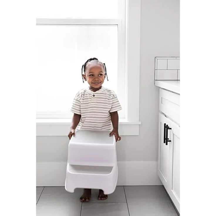 Ubbi Wide 2 Step Stool for Kids, Toddler Stool for Toilet Potty Training, Slip Resistant Soft Grip for Safety – Bild 6