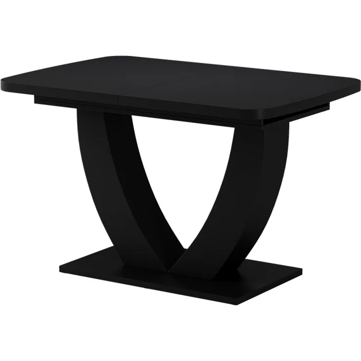 Esstisch Fenaro Schwarz 120 x 80 cm ausziehbar Vicco