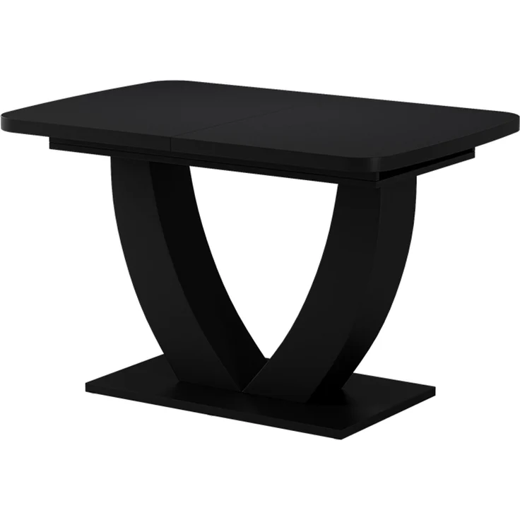 Esstisch Fenaro Schwarz 120 x 80 cm ausziehbar Vicco – Bild 1