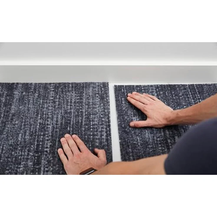 Andiamo Teppichfliese Paris Nadelfilz, quadratisch, Höhe: 4 mm, 40x40 cm, selbstklebend, robust & strapazierfähig, 25 Stück (4 qm) – Bild 8