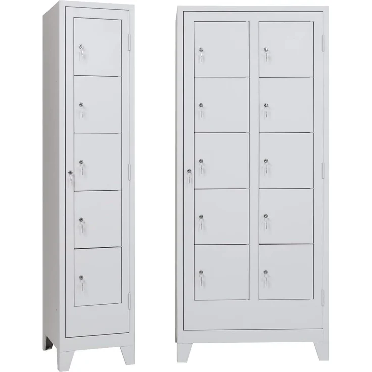 Wäscheverteilerschrank 10 türig Lichtgrau – Bild 6