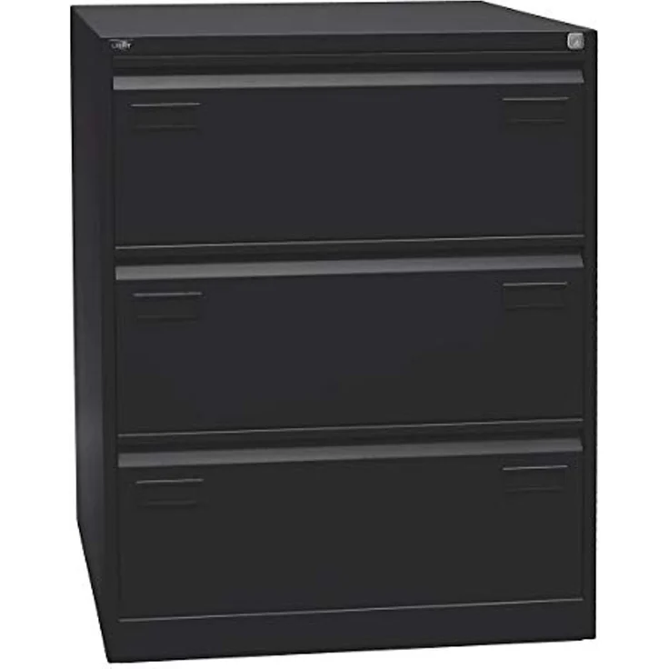 Bisley LIGHT Hängeregistraturschrank, doppelbahnig, DIN A4, 3 HR-Schubladen, Farbe silber – Bild 5