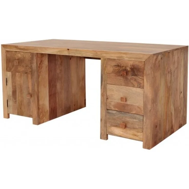 Schreibtisch Hina 160x76x80 aus Mangoholz