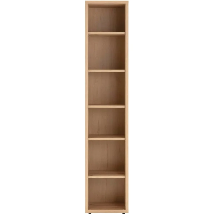 Regal Design-Office / Disegno, Holzwerkstoff, Holzfarben, 44 x 215 x 35 cm – Bild 4
