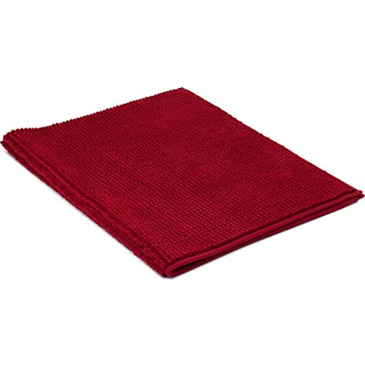 Gözze Badematte Chenille, Höhe 15 mm, rutschhemmend beschichtet, fußbodenheizungsgeeignet, Polyester, rechteckig, Badteppich, Uni Farben, besonders weich durch Microfaser, waschbar – Bild 5