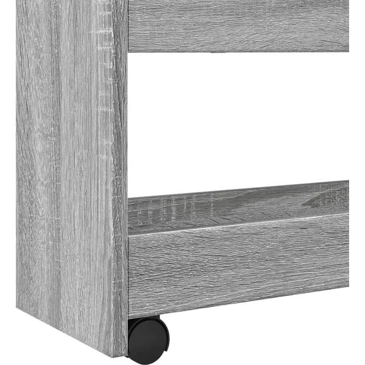 vidaXL Aufbewahrungswagen Schmal 4 Etagen Grau Sonoma Holzwerkstoff 855264 – Bild 6