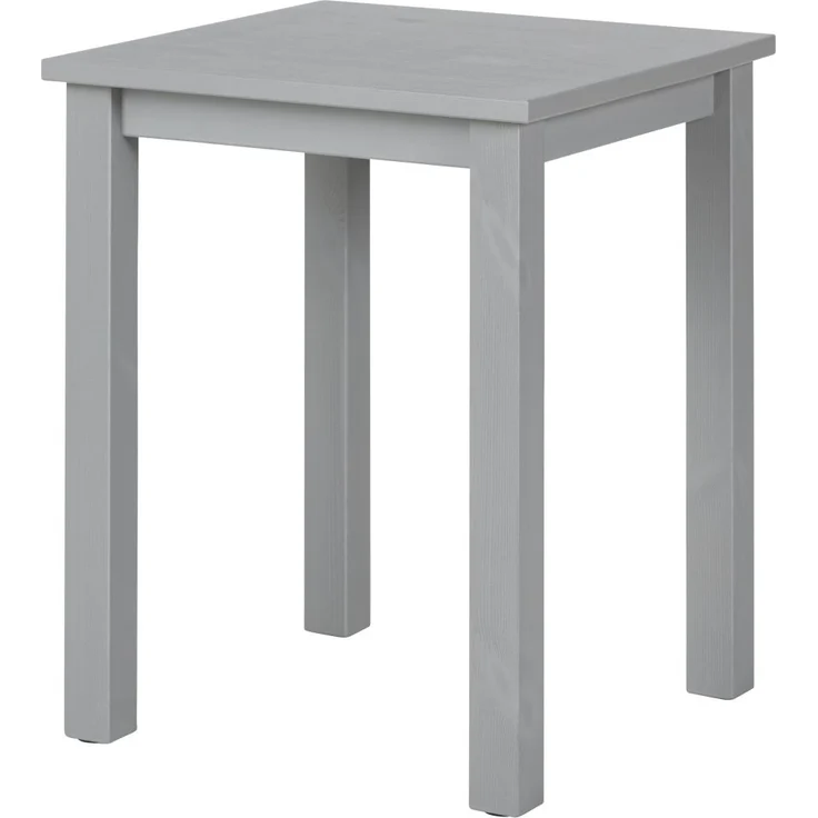 Inter Link Beistelltisch Holz - Kleiner Tisch aus Kiefer Massivholz mit Natürlicher Maserung - FSC-Zertifiziert - Holztisch als Couchtisch, Sofatisch, Wohnzimmertisch - 45 x 45 x 55 cm - Grau – Bild 1