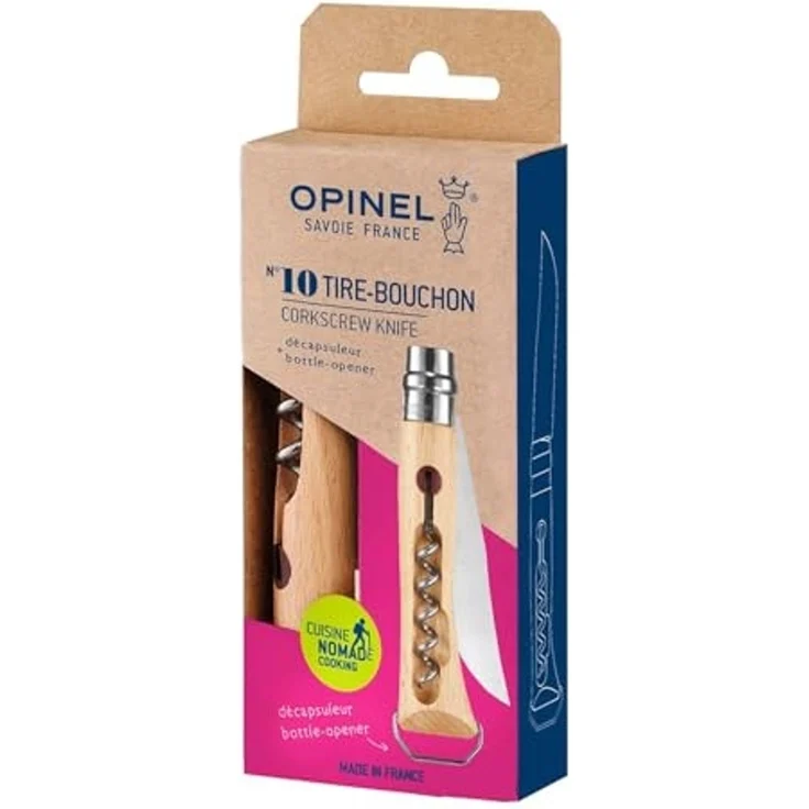 Opinel Taschenmesser No. 10 mit Korkenzieher – Bild 2